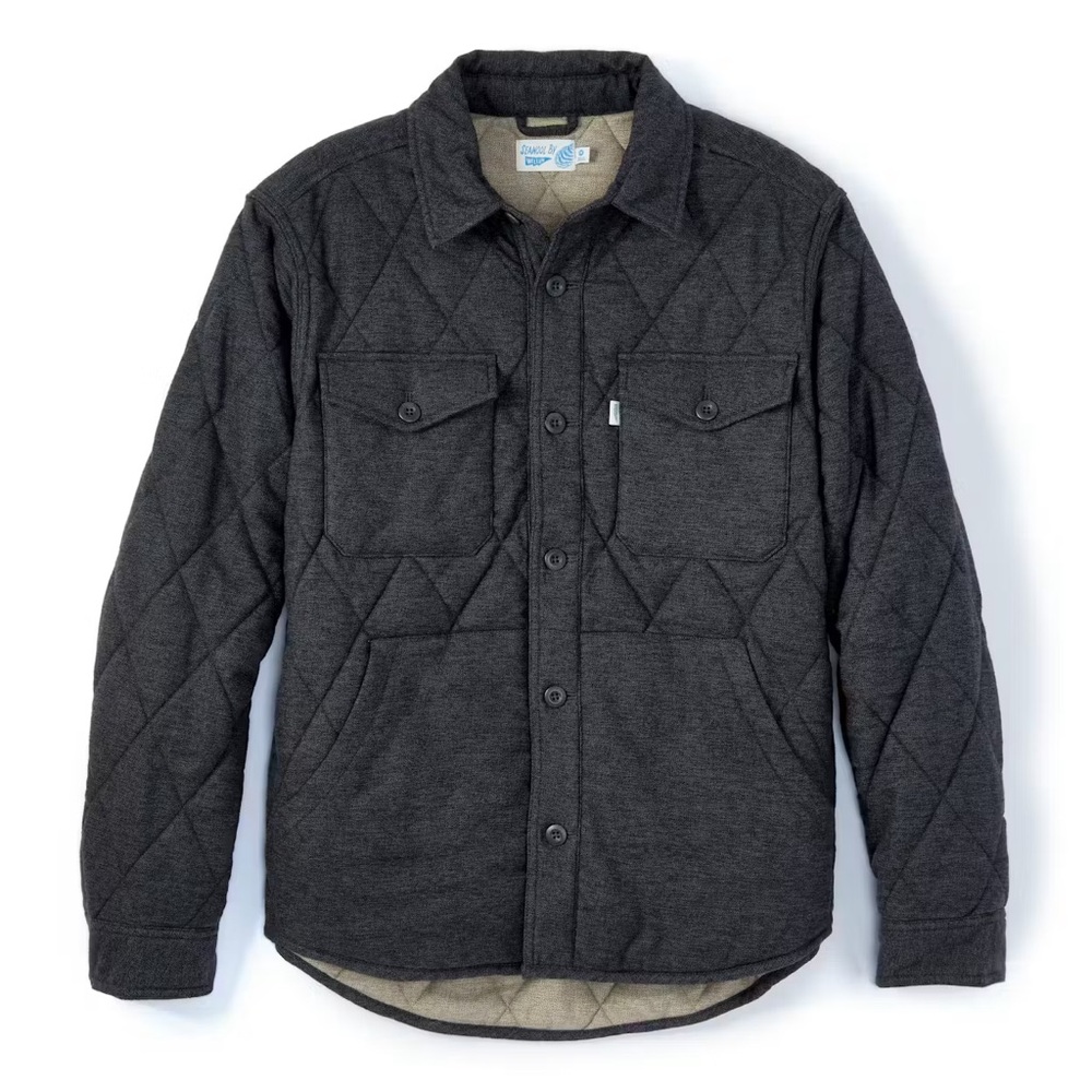 Seawool Bubble Shirt Jacket - Charcoal
